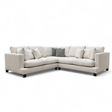 DFS Dwell 'Lugano' 2 Corner 2 Sofa Ivory Jagger Fabric RRP £1900 BRAND NEW