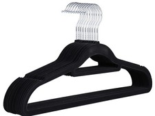 Black Velvet Non-Slip Bundle Of 120 Clothing Swivel Hook Style Hangers Pre-Loved