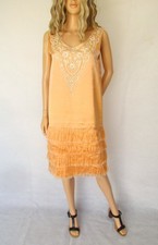 Vintage 1930's peach flapper