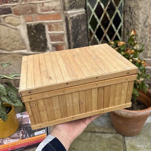 Wooden storage box trinkets - storage,