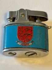 Small silver metal and blue