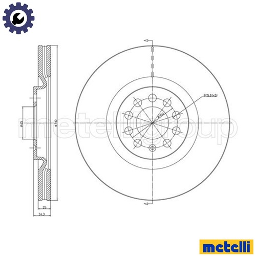 Brake disc 1515c for - 2x, 23-1515c