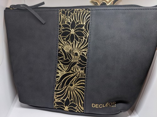 Decleor black make bag - black, up