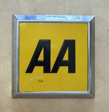Vintage AA Square Yellow Car