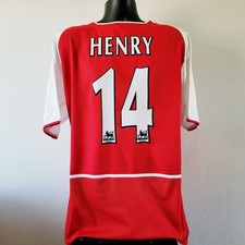 HENRY 14 Arsenal Shirt - Medium - 2002/2004 - Home O2 Nike Invincibles 