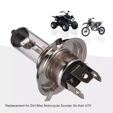 2Pcs H4 Motorcycle Headlight Bulbs 12V 35W High/Low Beam for 50cc–250cc Bikes