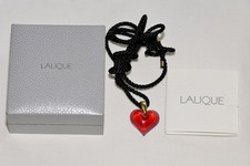 LALIQUE RED CRYSTAL HEART