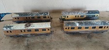 Trix TTR LNER Teak Short Bogie Coaches X4 Job Lot Spares Repair Free P&P