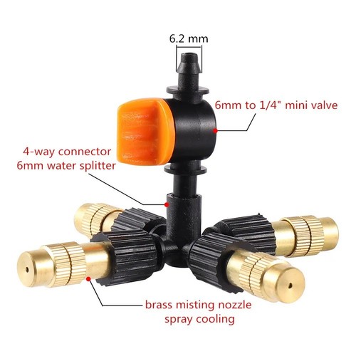 Brass misting nozzle patio - misting,