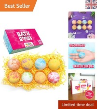 Luxury Bath Bombs Set - 8 x Moisturizing Fizzies in Vibrant Colors