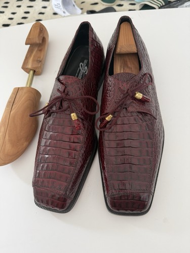 Men crocodile dress shoes - crocodile,