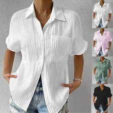 Women Button Down Tops Summer
