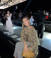 NEW ZARA PLAID SCARF CAPE