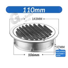 60 - 300 mm Round Air Vent