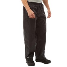 TrespassMens Qikpac Waterproof Over Trousers Black