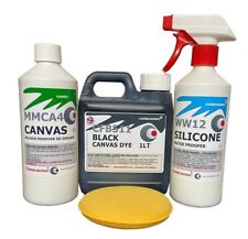 Fabric Roof Restoration Kit - Cleaner, Dye & Protector for Convertible/Soft Top