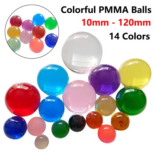 Clear crystal ball colorful - clear,