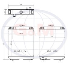 Radiator for KUBOTA Midi