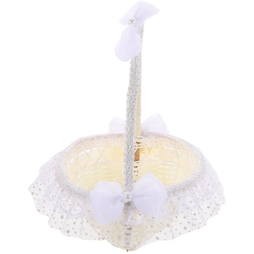 1pc wedding flower basket lace - wedding,