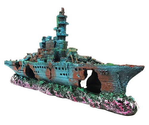 Aquarium shipwreck decorations - aquarium,