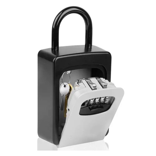 Key lock box with detachable - lock,