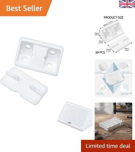 White plastic corner braces - corner,