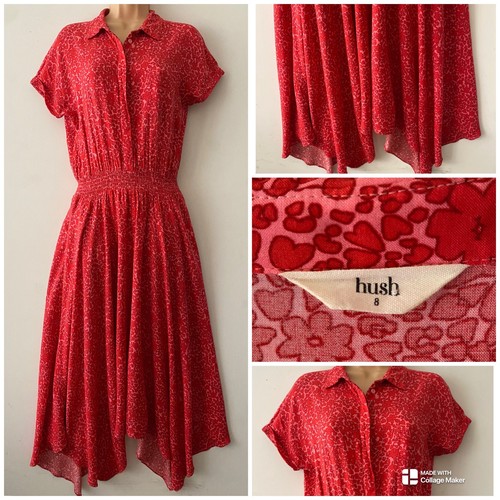 Hush shirt dress size pink - size, 8