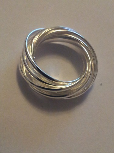 Sterling silver plated ring - sterling,