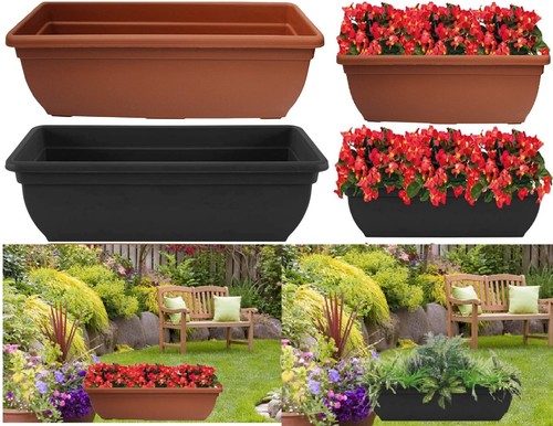 Plastic plant planters pots - plastic,