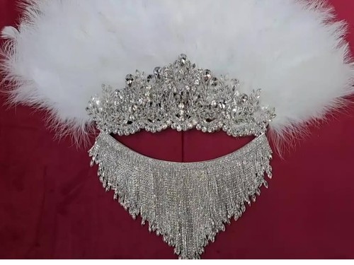 Fan feather brides ostrich - feather,
