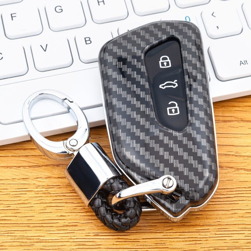Carbon fiber style key fob - fiber,