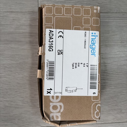 Hager ada316g amp single - hager,