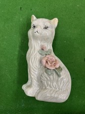 Vintage Iridescent Ceramic Cat