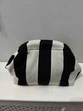Knitted Striped Clutch Bag