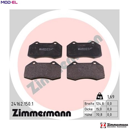 Brake pad set disc - brake,