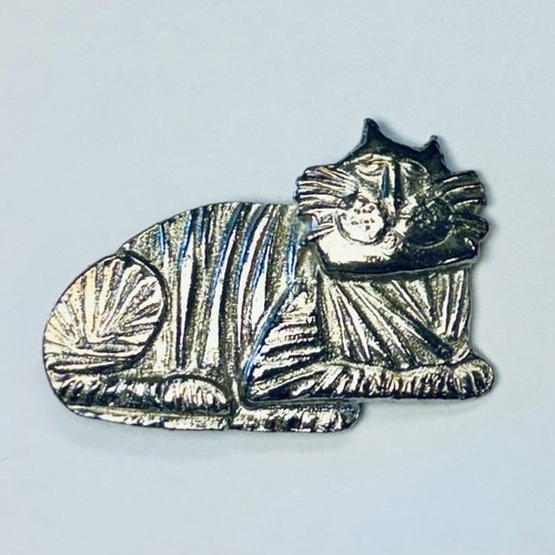 Tie rack pewter brooch badge - pewter,
