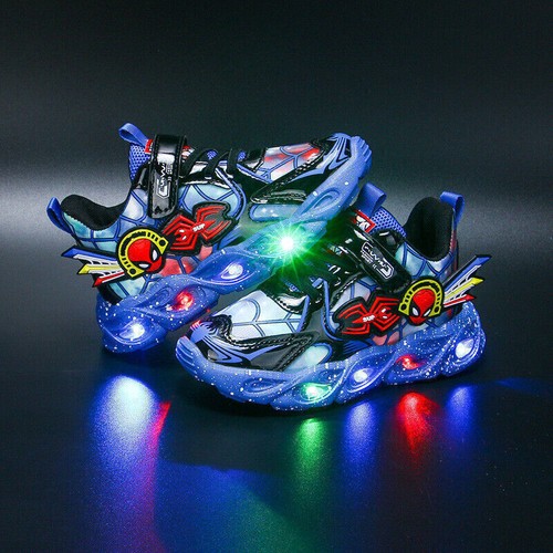 Spiderman led trainers - spiderman,