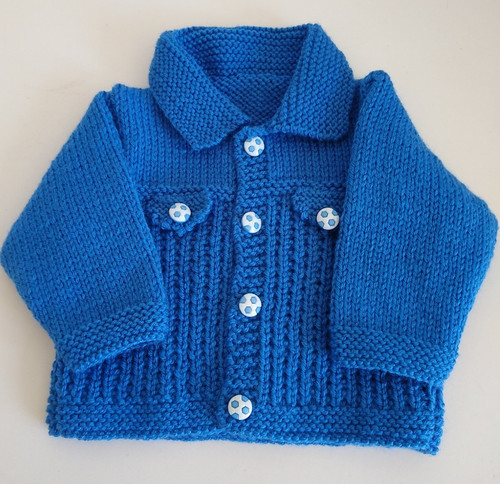 Baby boy blue jean jacket - blue, "jean