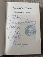 Terry Pratchett Interesting Times Signed
