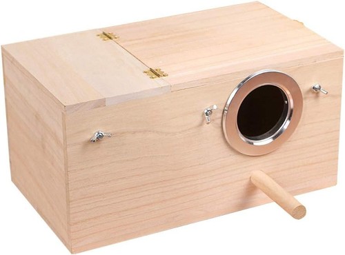 Wood parakeet nest - wood,