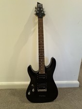Shchecter Diamond Series Omen-6 black electric guitar used