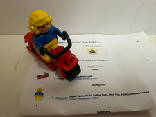 Lego Duplo Motorbike & Rider 2612 Set 1988 Complete *No Box or Manual GC