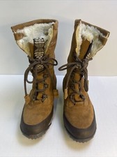 Cushe Alpine Cone Waterproof Suede  Boots Womens Size 7 Faux Fur