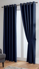 Blackout Curtains Thermal Ready Made Eyelet Ring- Energy Saving + Free Tie Backs