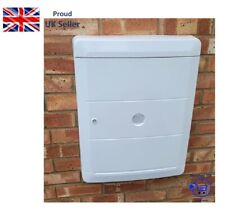 Meter Box Cover in White. Over Box Cover for Standard  Gas & Elec Meter Boxes