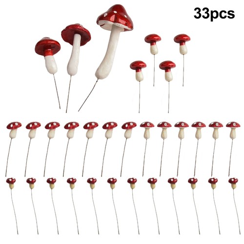 33pcs small toadstool - 33pcs,