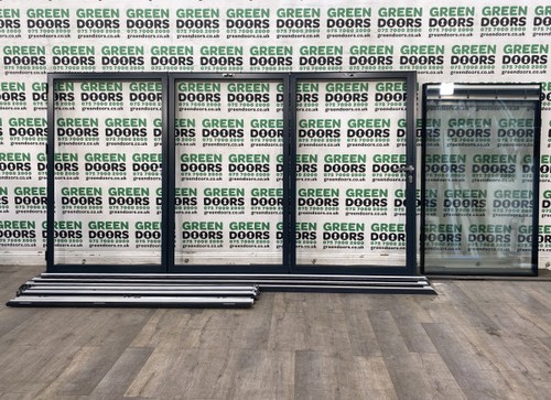 Grey aluminium folding - grey,