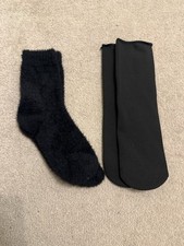 Fluffy socks and tight socks