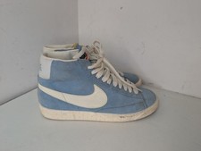 Nike Blazer Trainers Sneakers Mid Vintage Suede Blue Size U.K. 5