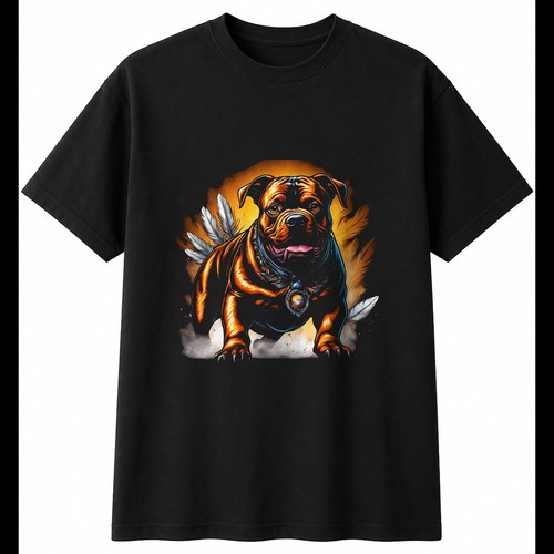 Airbrush american bully mens - airbrush,